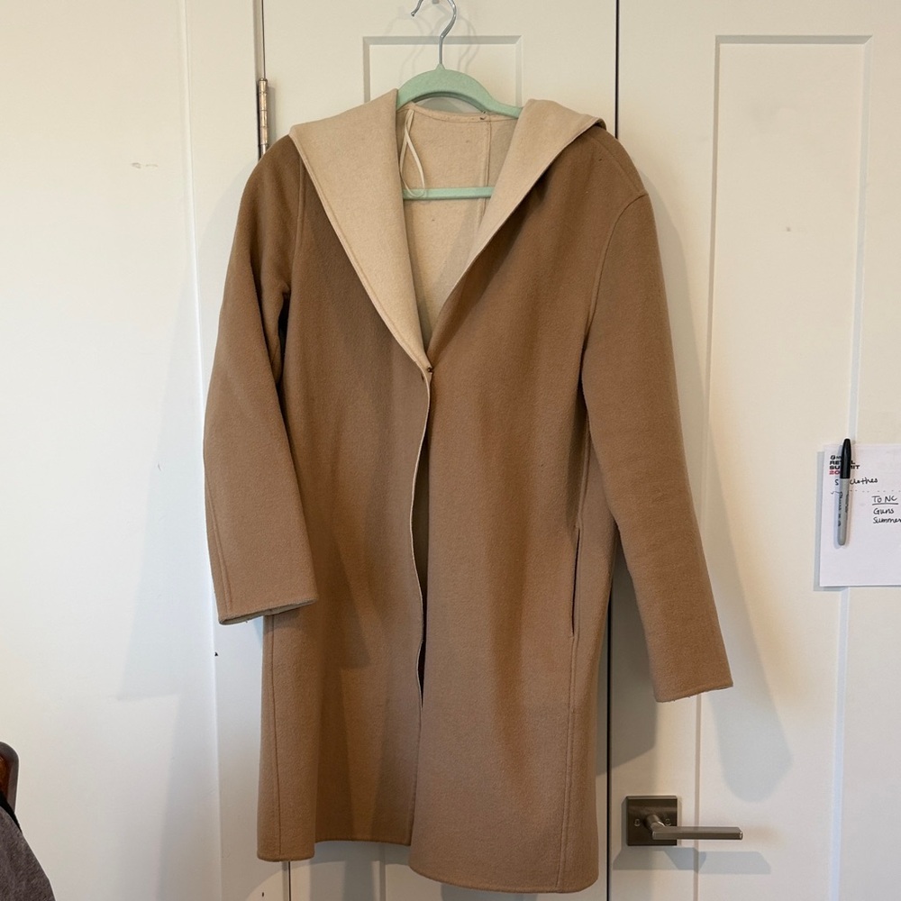 Uniqlo Felt Coat with Hood